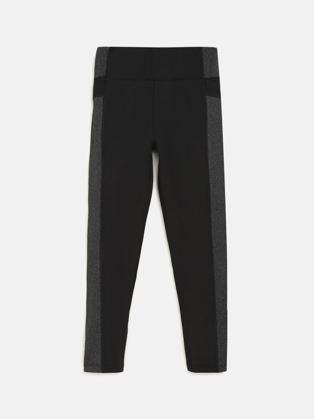 

CHIMPRALA Girls Black Solid Sports Tights