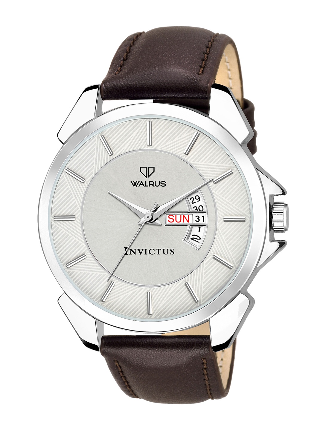 

Walrus Men White & Brown Analogue Watch