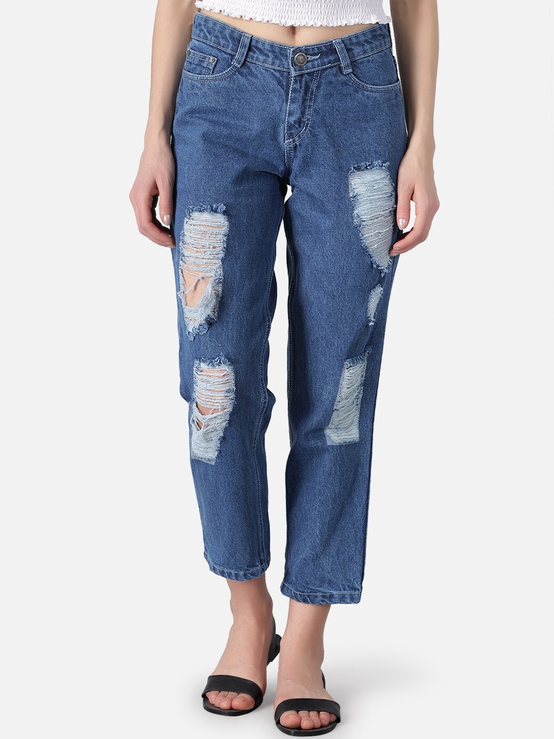

The Dry State Women Blue Slim Fit Mom Jeans