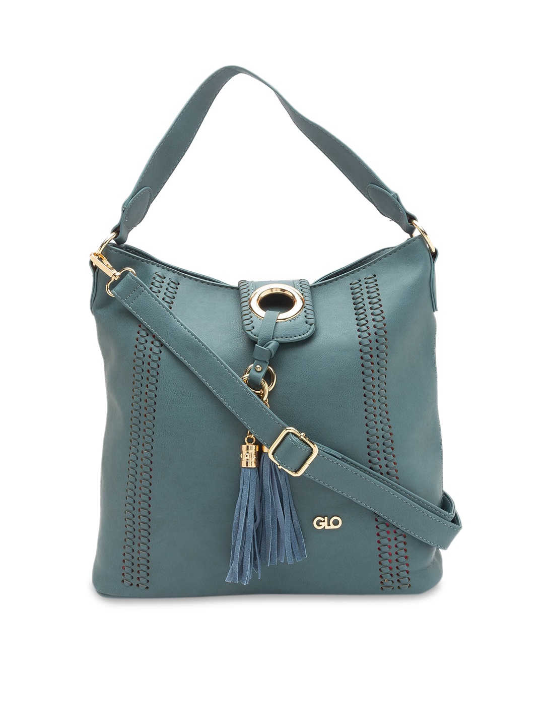 

Globus Olive Green Solid Handheld Bag