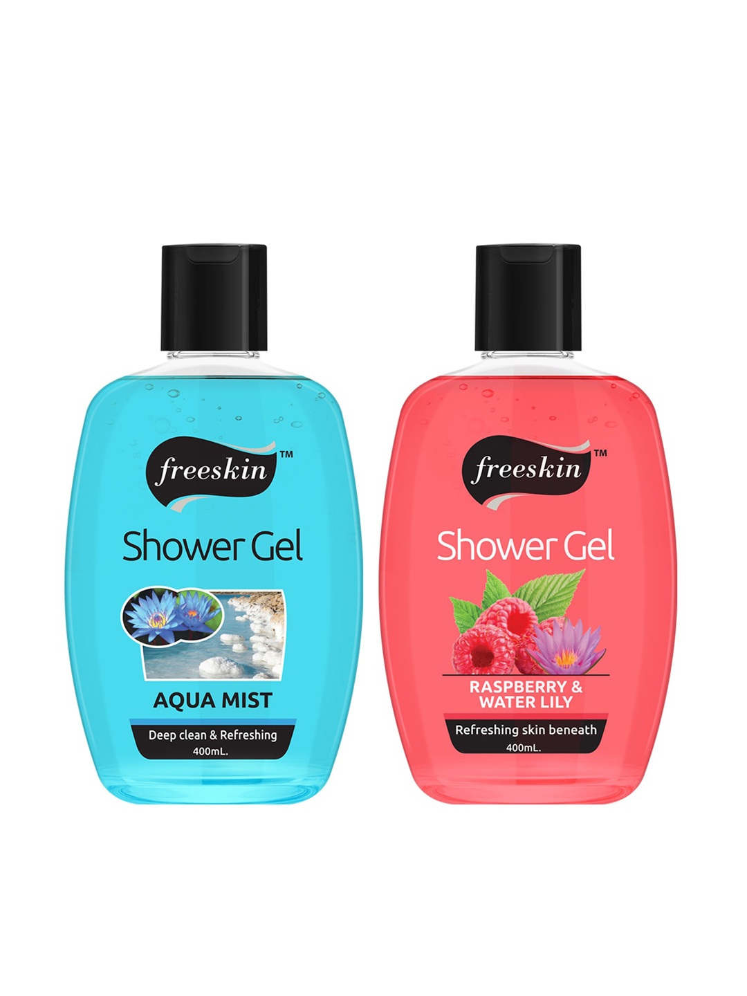 

Freeskin Blue Pack of 2 Aqua Mist & Raspberry Shower Gel - 400 ml each