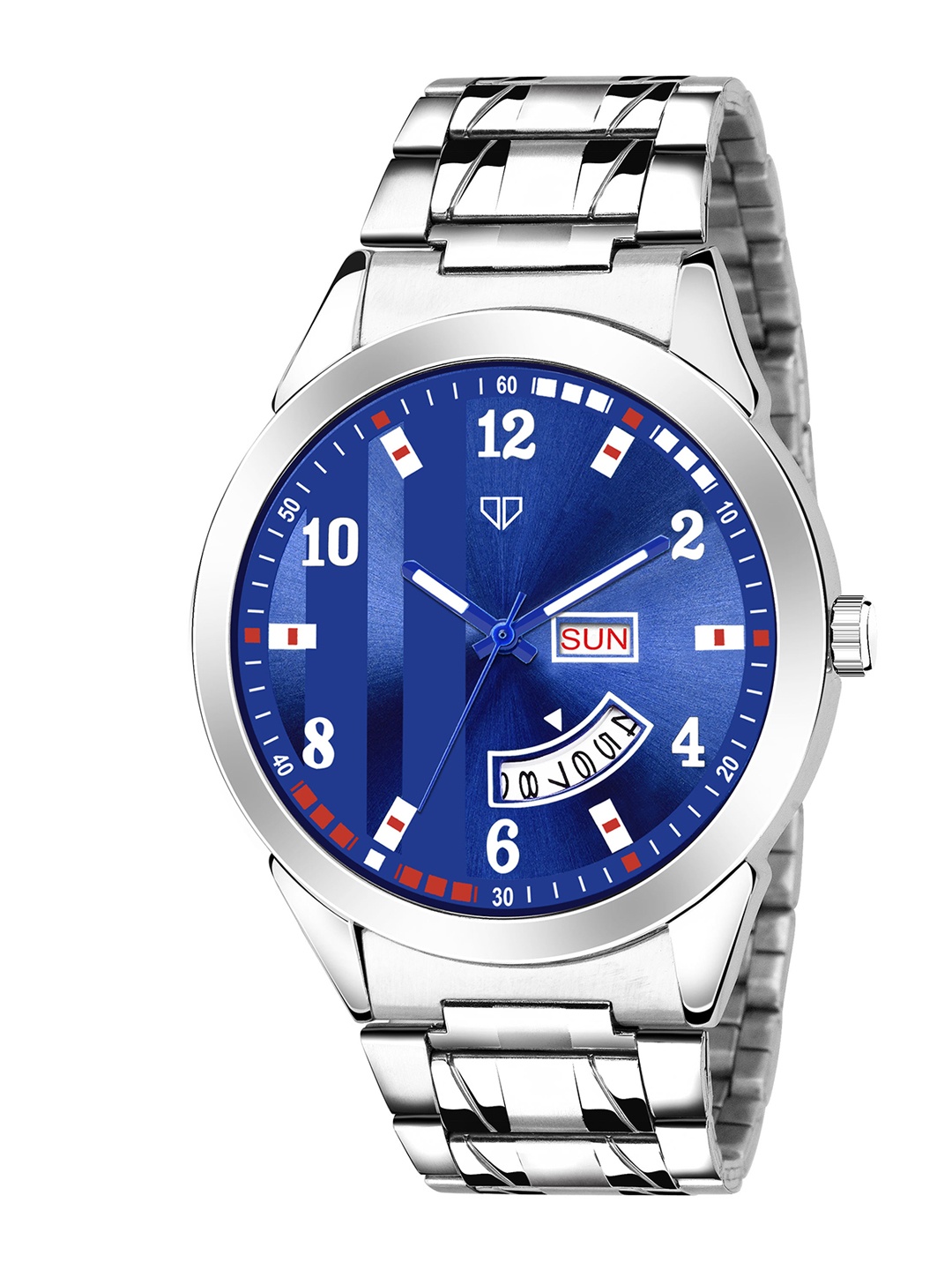 

Walrus Men Silver-Toned Blue Analogue Watch WWTM-INVC-XXIII-03070
