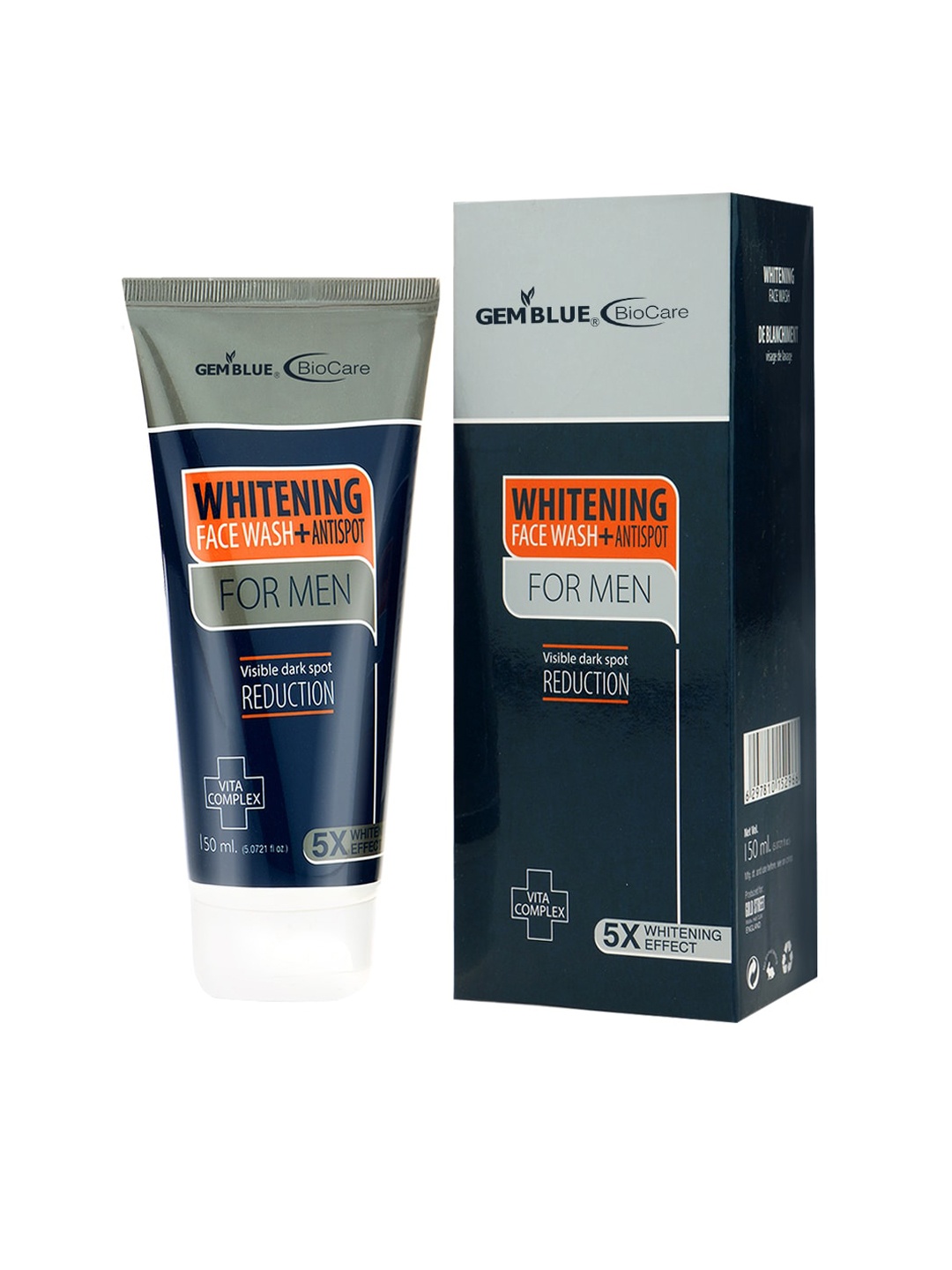

GEMBLUE BioCare Men Whitening Face Wash 150 ml, Navy blue