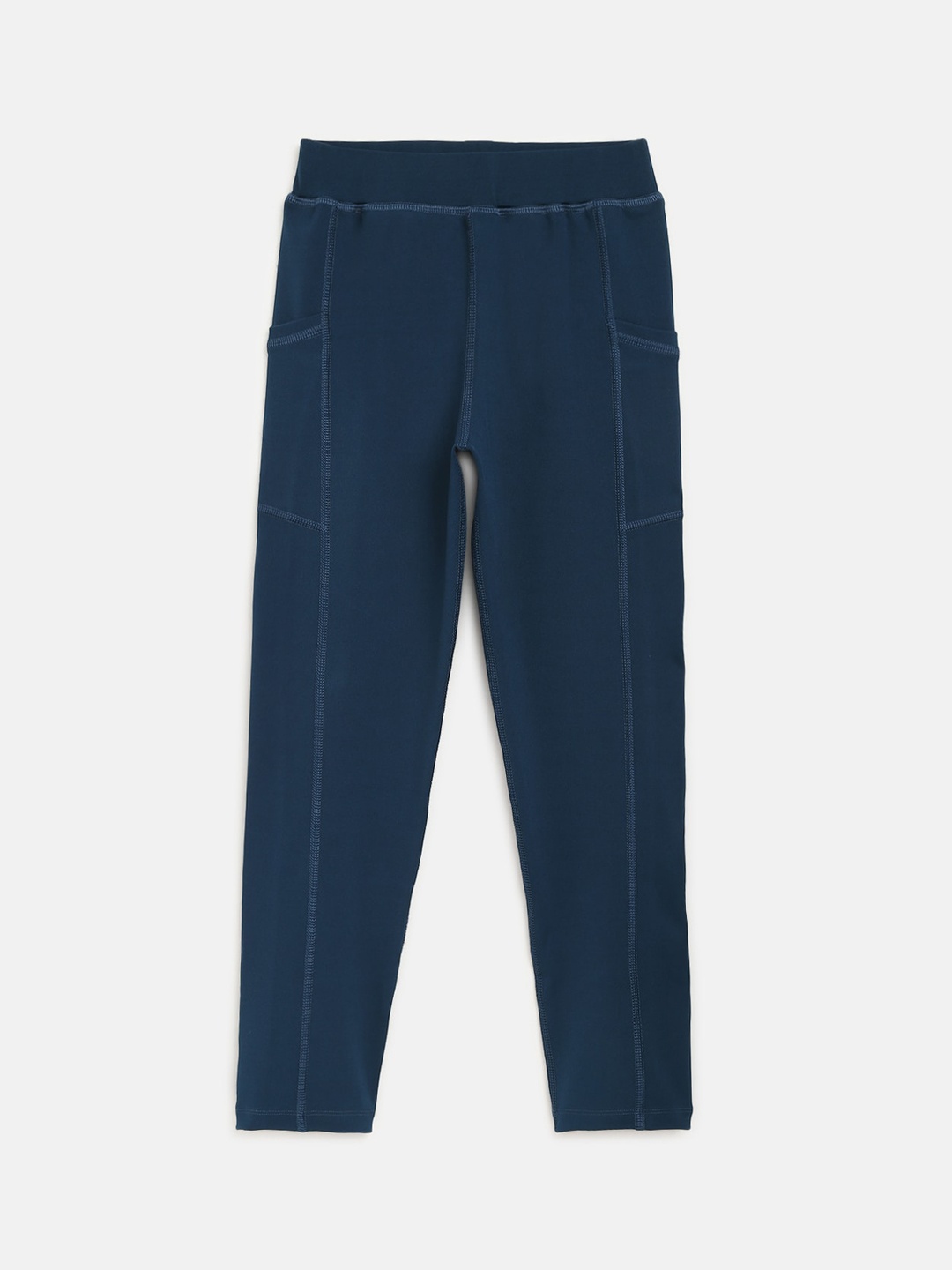 

CHIMPRALA Girls Blue Solid Tights