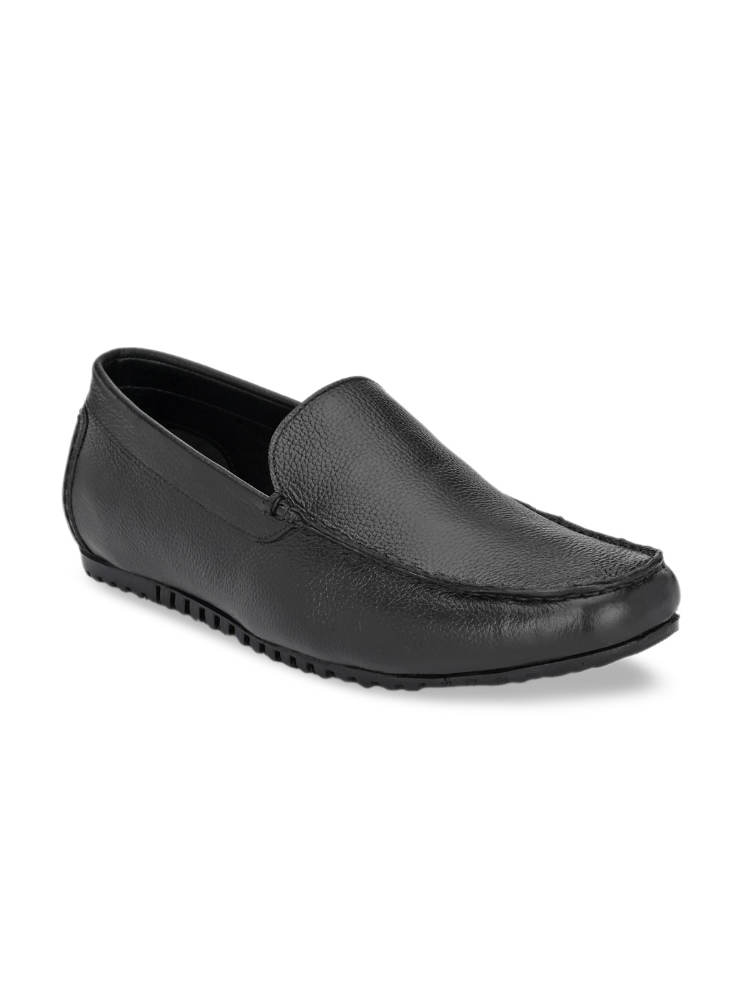 

Provogue Men Black Textured Leather Formal Loafers