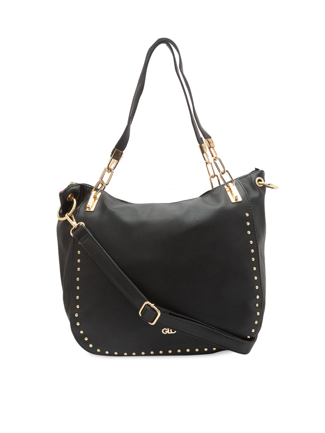 

Globus Black Embellished Shoulder Bag
