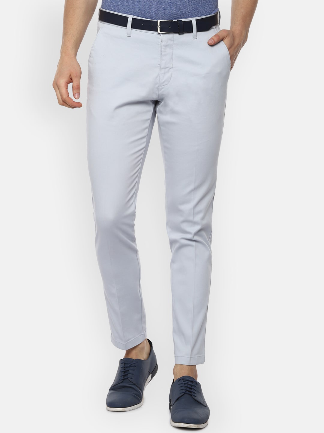 

Louis Philippe Sport Men Blue Slim Fit Printed Regular Trousers