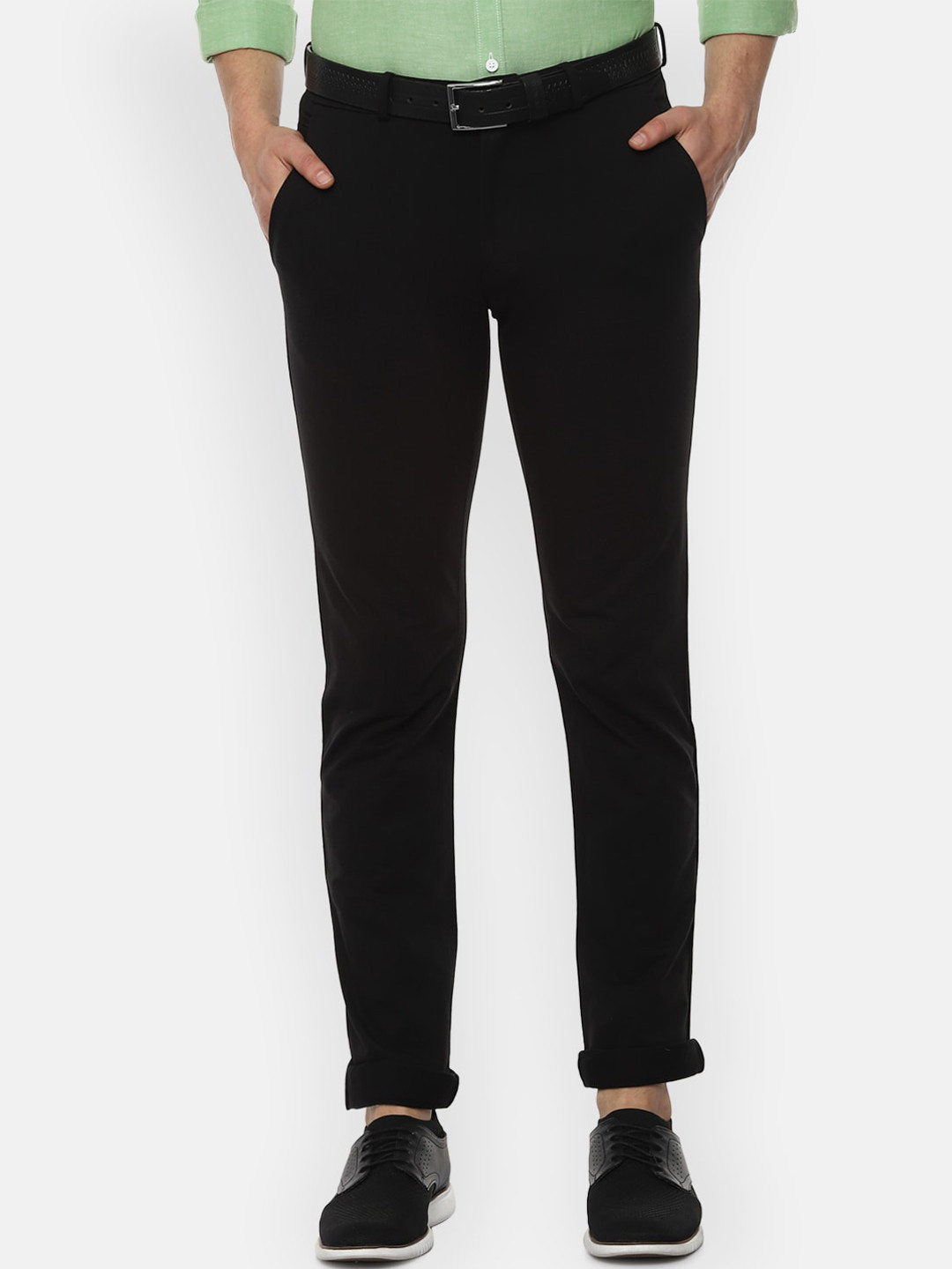 

Louis Philippe Sport Men Black Slim Fit Solid Formal Trousers