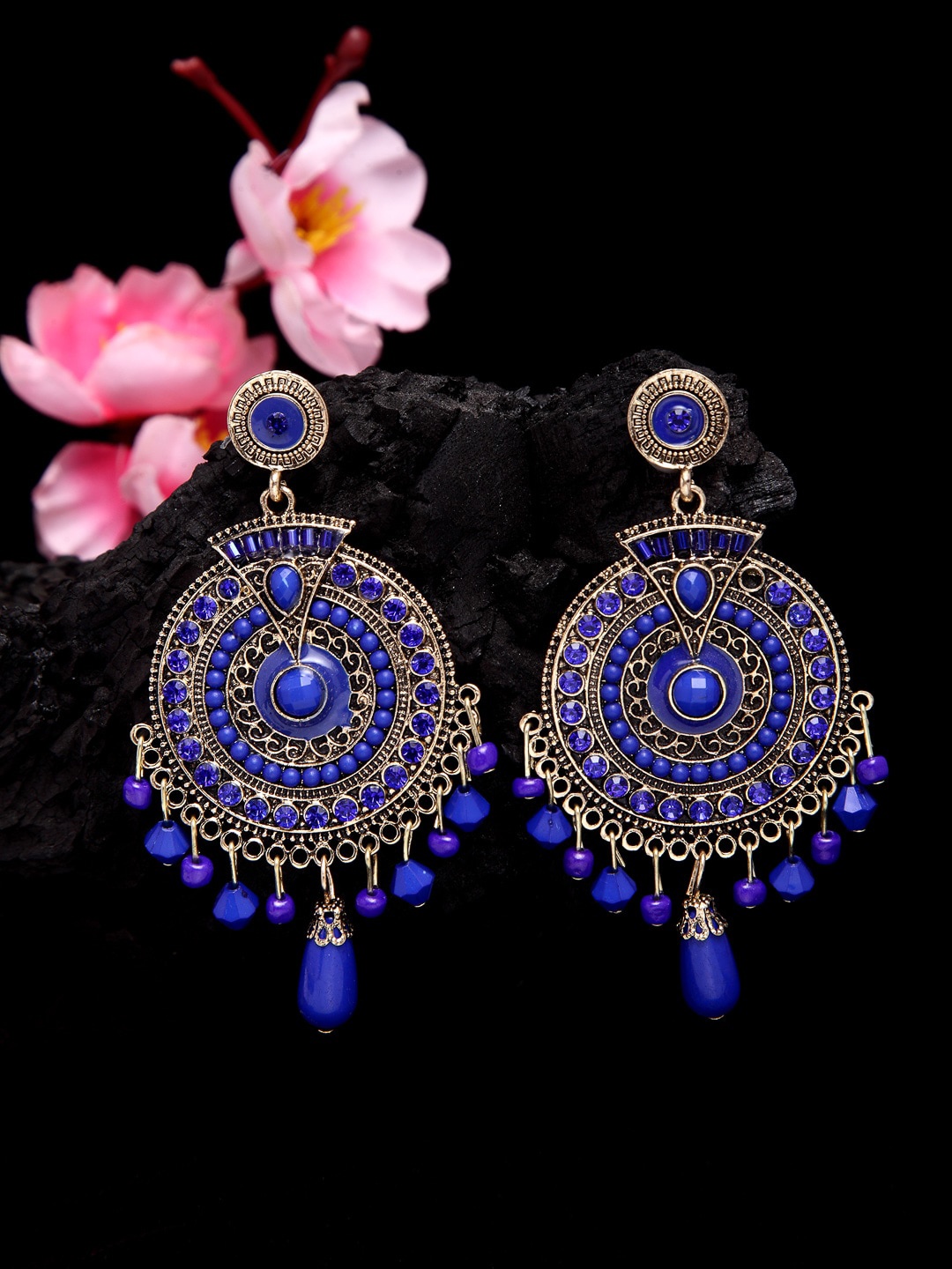 

Shining Diva Fashion Blue Contemporary Drop Earrings