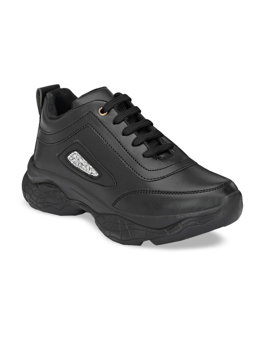 

AfroJack Women Black Solid Casual Sneakers