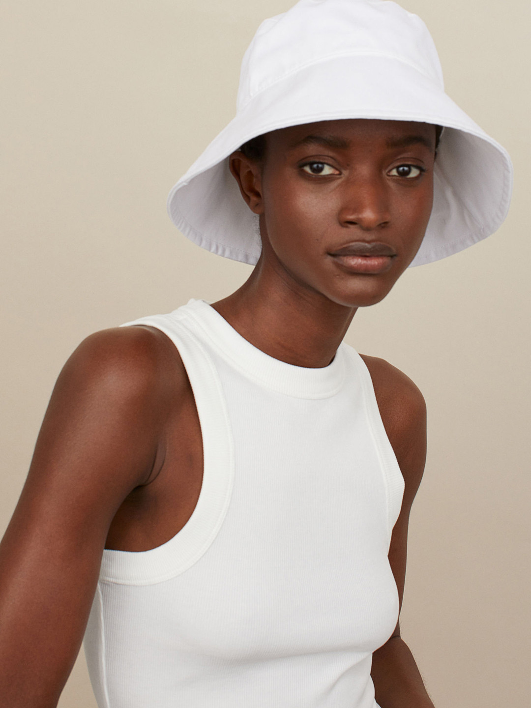 

H&M Women White Ribbed Vest Top