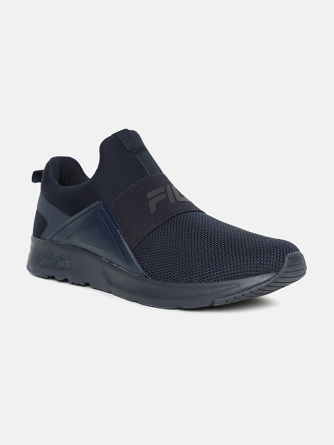 

FILA Men Navy Blue Woven Design Slip-On Sneakers