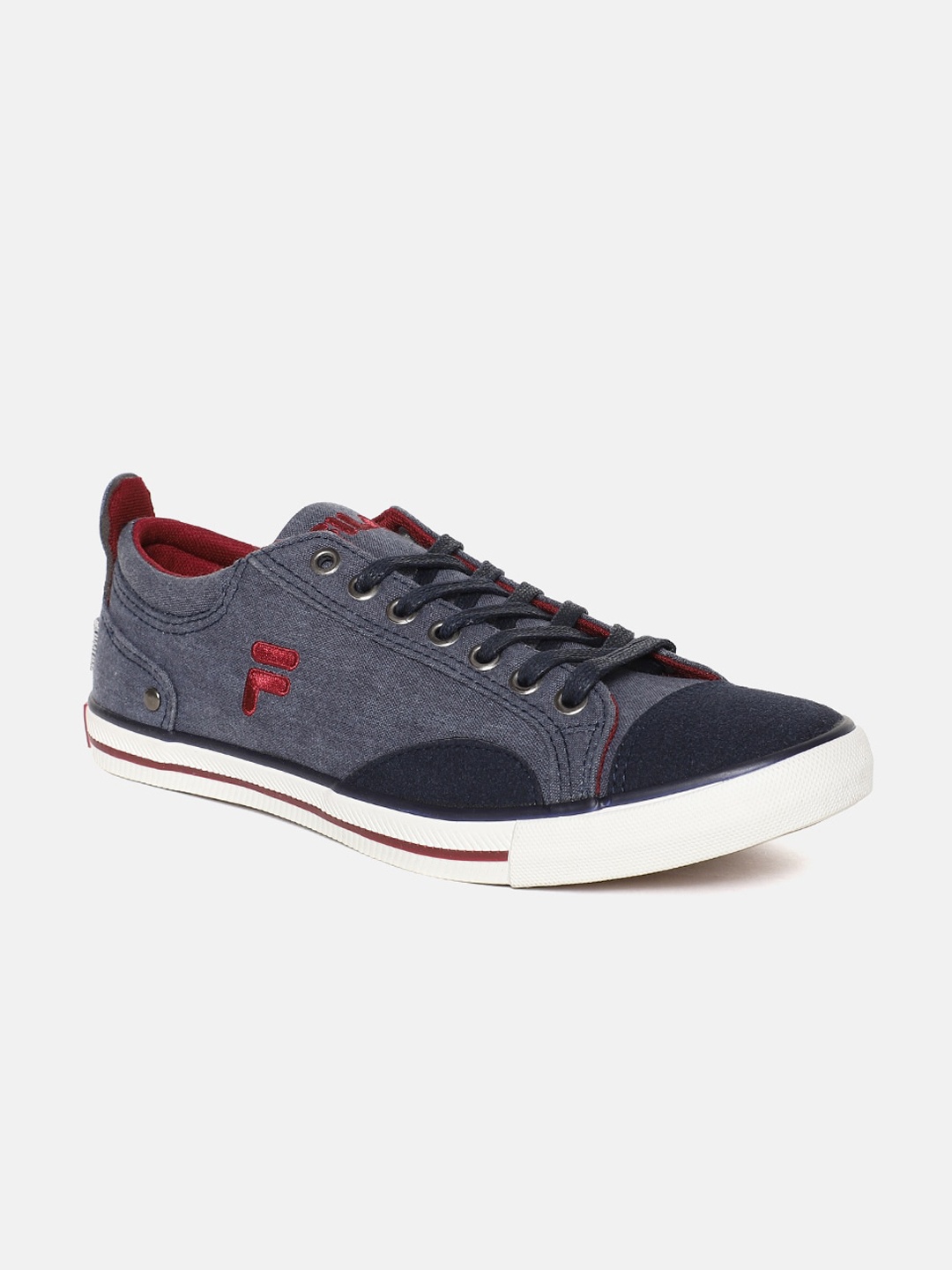 

FILA Men Blue Colourblocked PU Sneakers