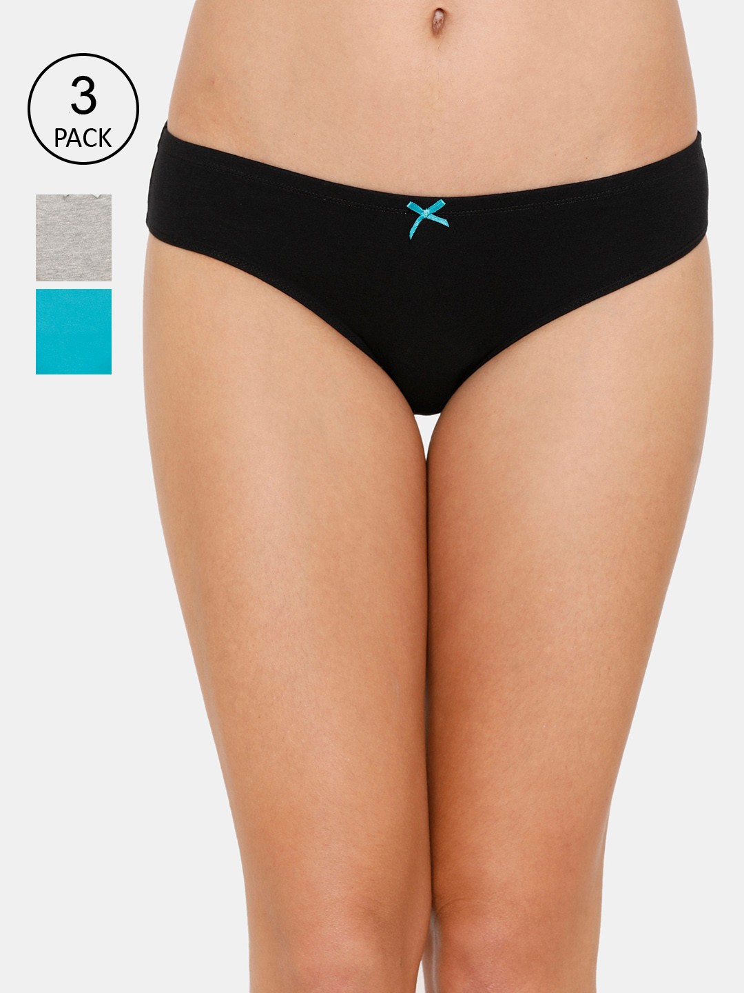 

Zivame Women Pack Of 3 Assorted Bikini Briefs ZI2414CORE0