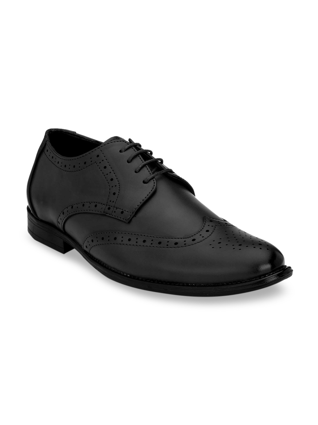 

Ferraiolo Men Black Solid Formal Derbys
