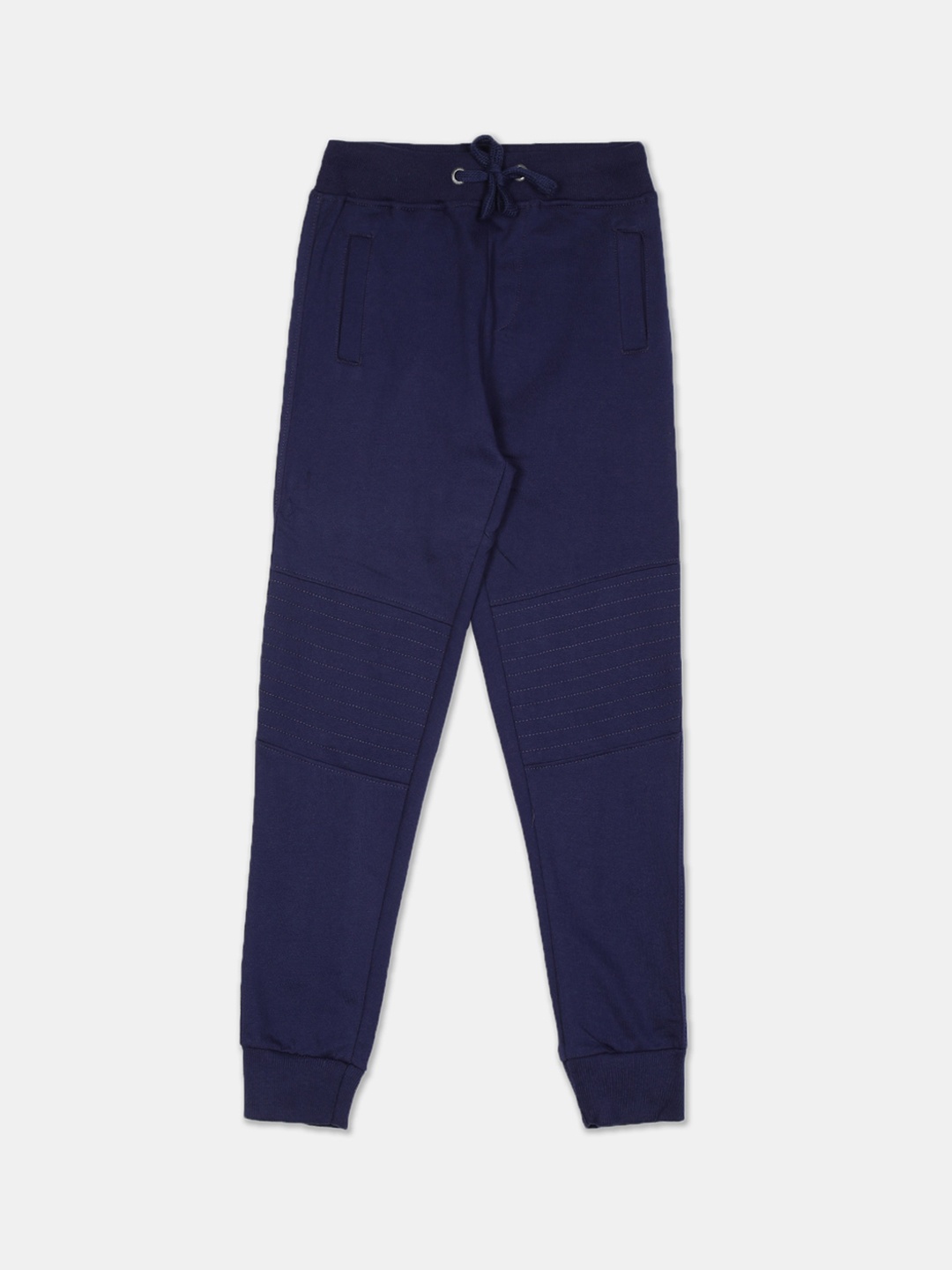 

Cherokee Boys Navy Blue Solid Joggers
