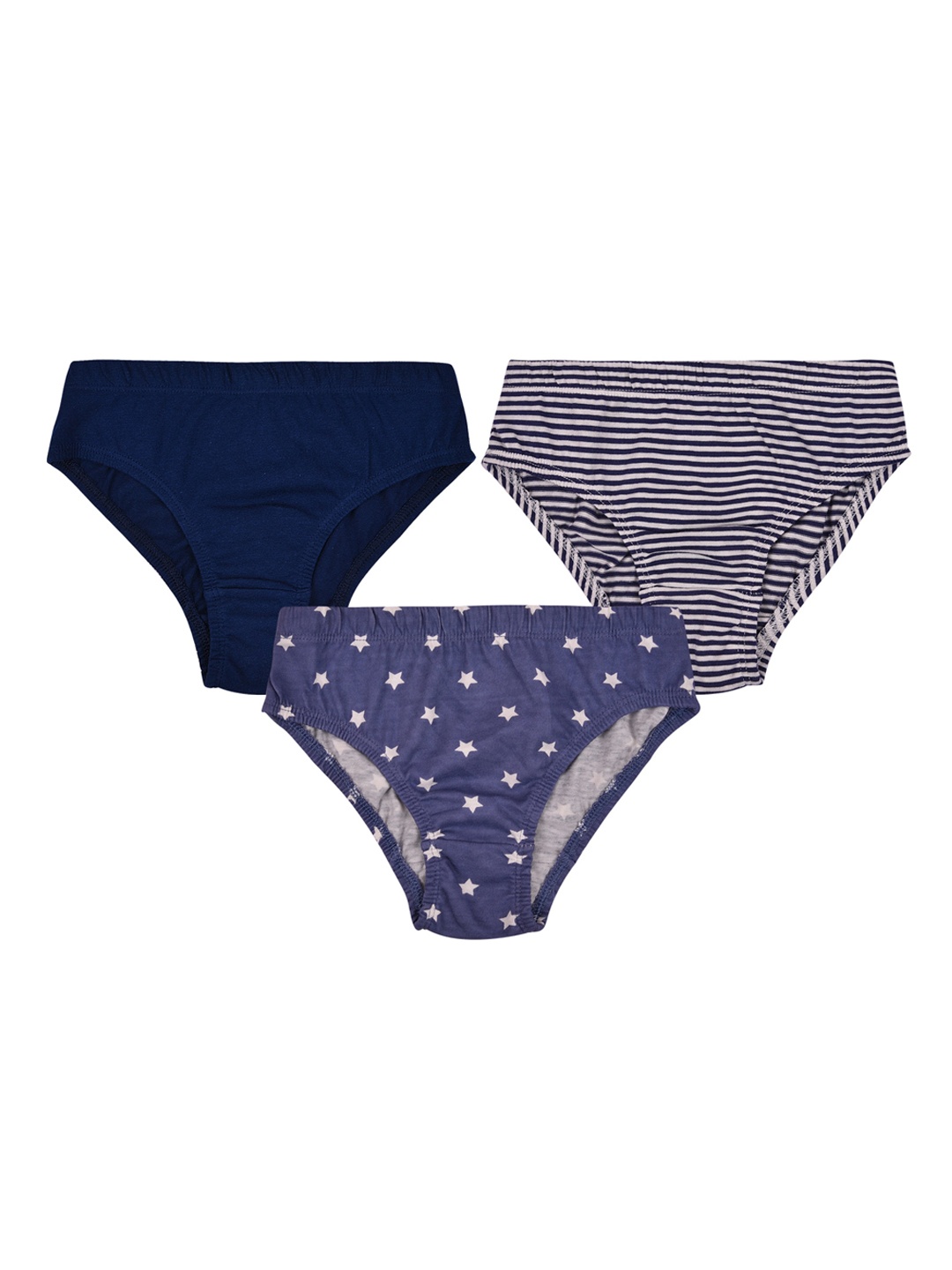 

Charm n Cherish Girls Multicoloured Pack of 3 Cotton Hipster Brief BWBRI22, Multi