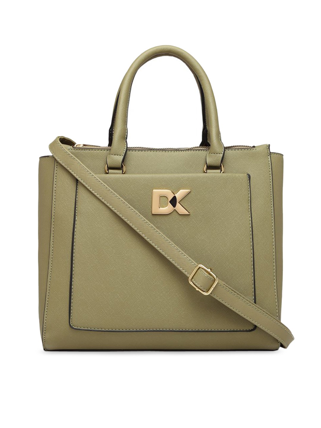 

Diana Korr Olive Green Solid Handheld Bag