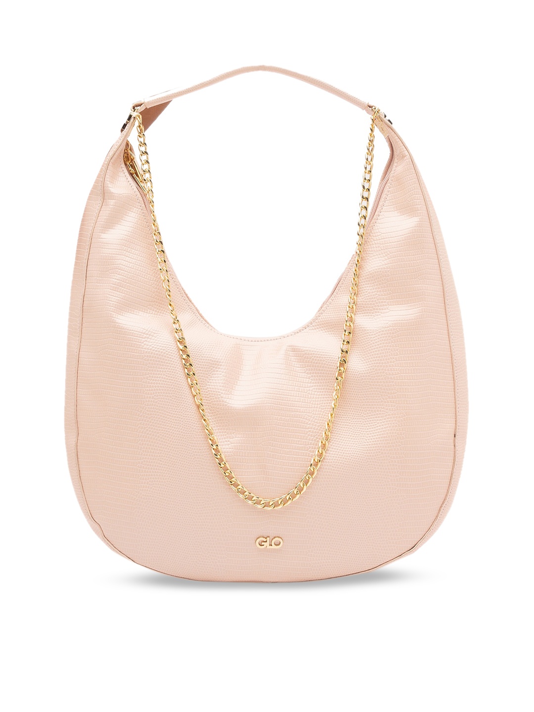 

Globus Nude-Coloured Solid Hobo Bag