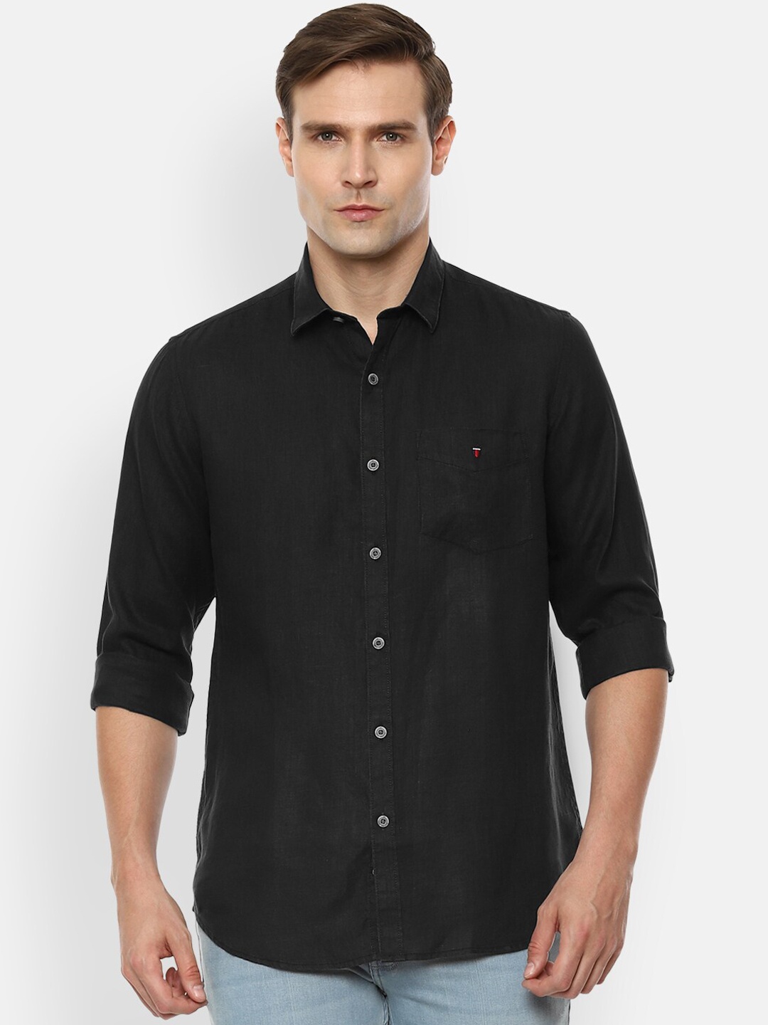 

Louis Philippe Sport Men Black Slim Fit Solid Casual Shirt