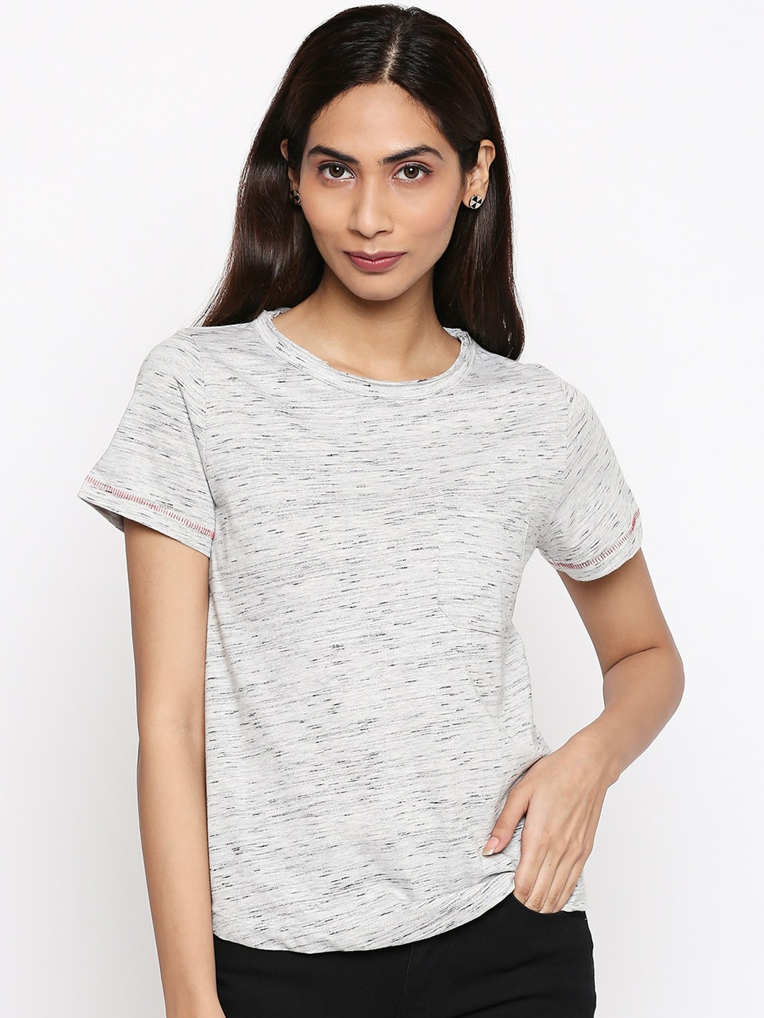 

People Off White Pure Cotton Regular Top
