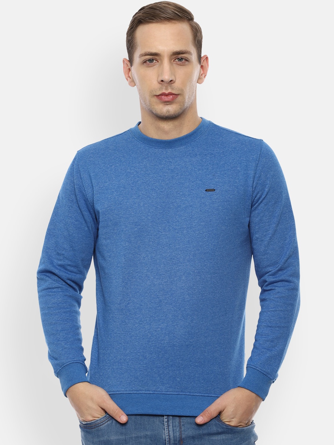 

Van Heusen Sport Men Blue Solid Sweatshirt