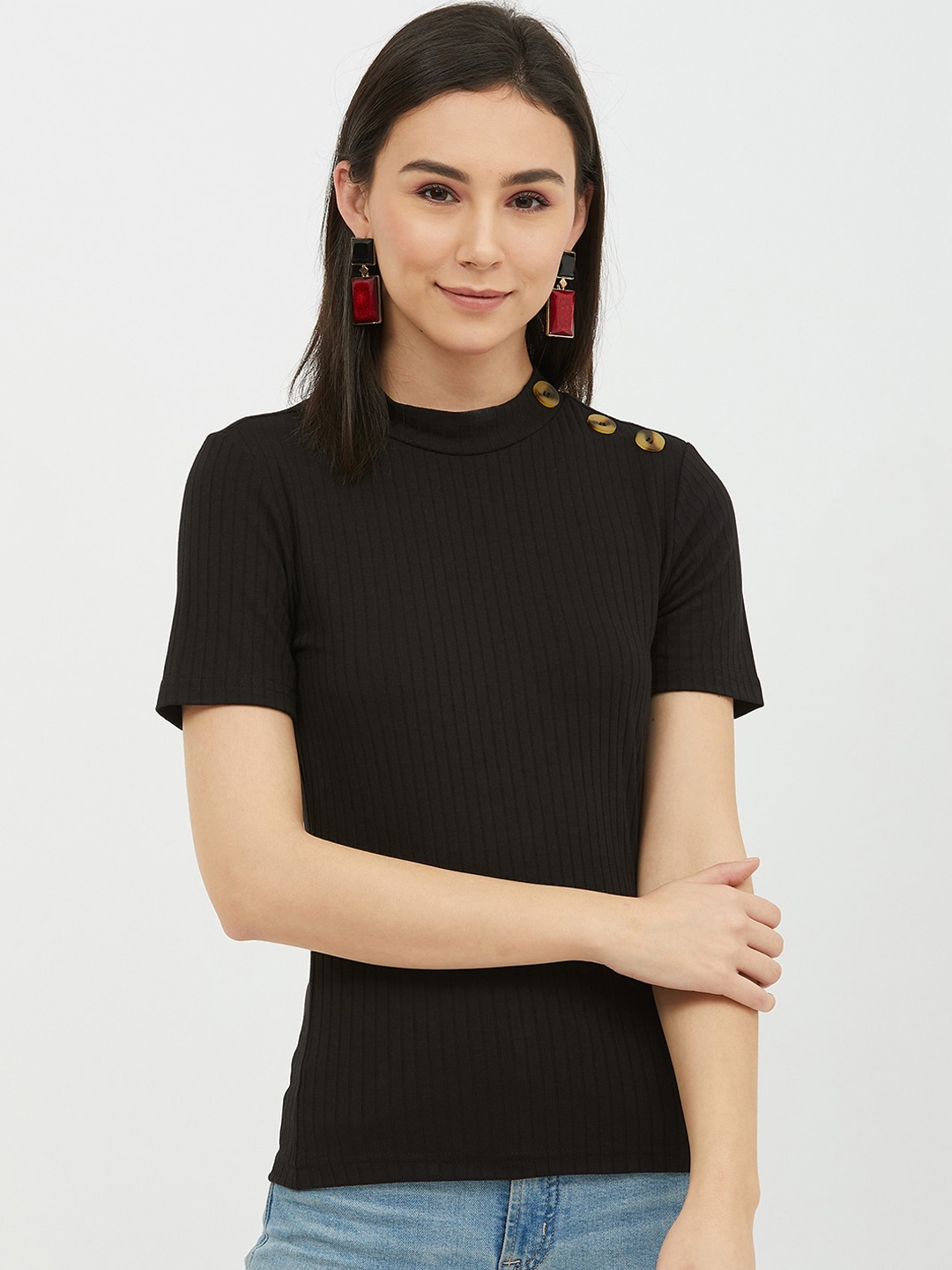 

Harpa Black Regular Top