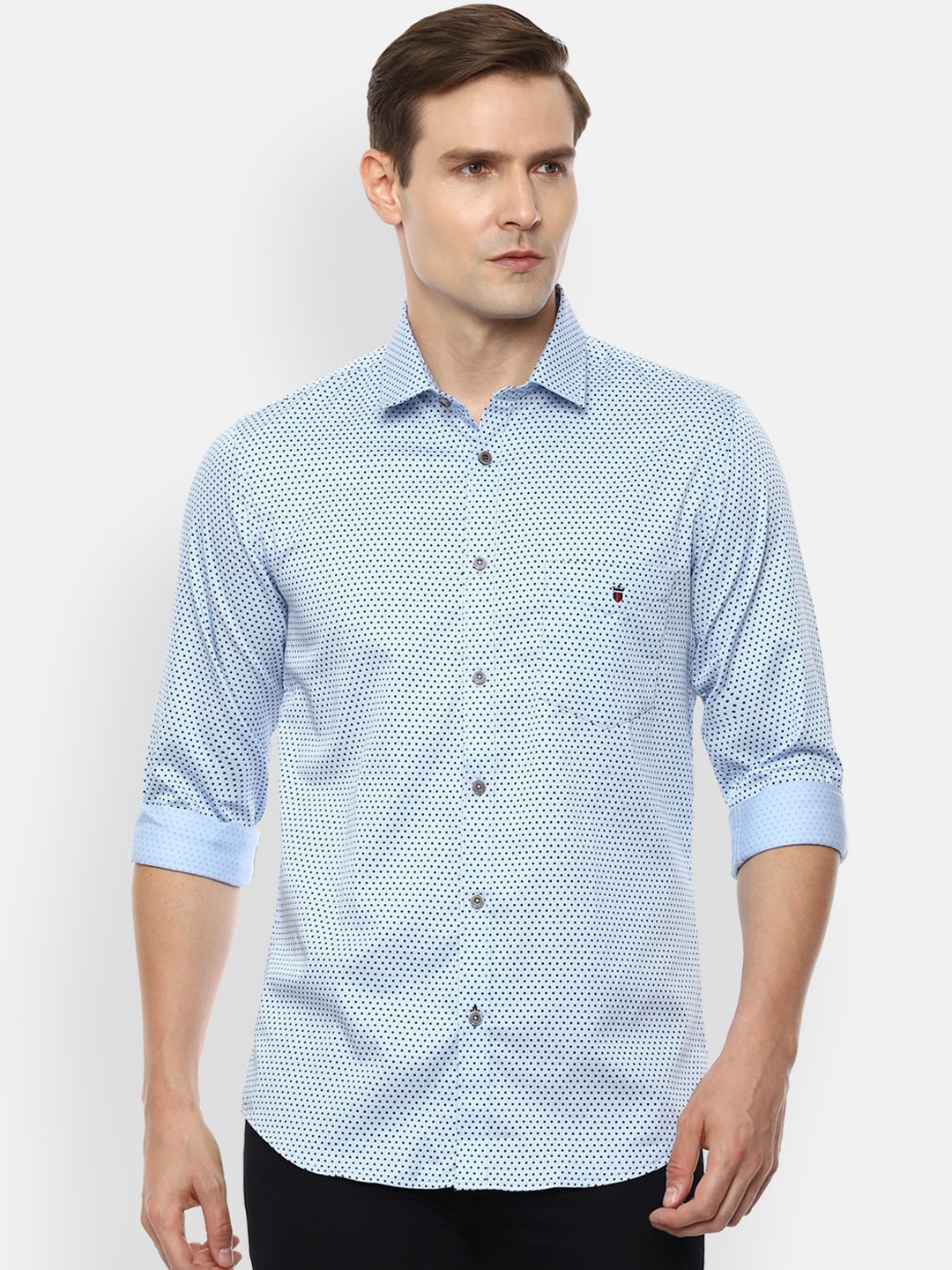 

Louis Philippe Sport Men Blue Slim Fit Printed Casual Shirt
