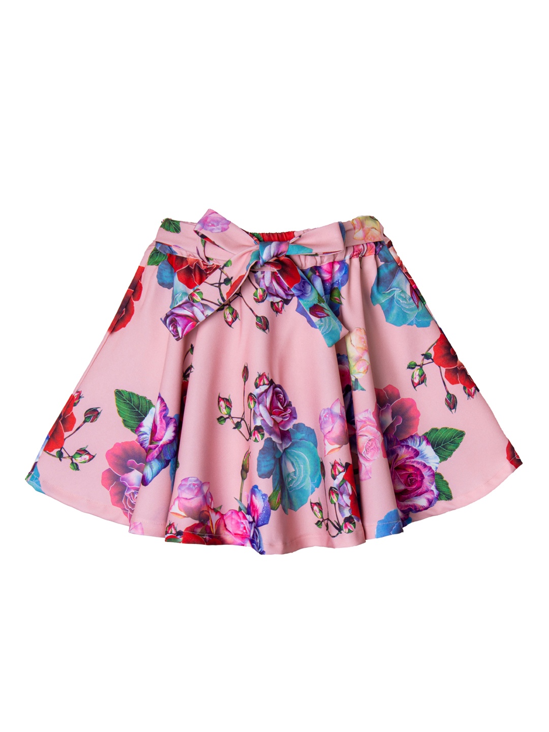 

Hunny Bunny Girls Pink & Red Printed Flared Knee-Length Skirt