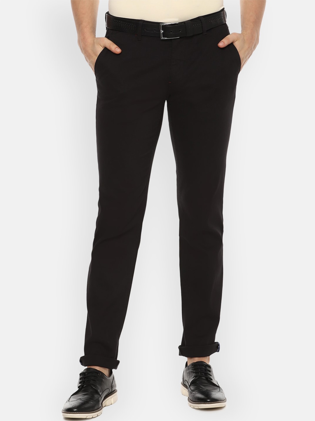

Louis Philippe Sport Men Black Slim Fit Solid Regular Trousers