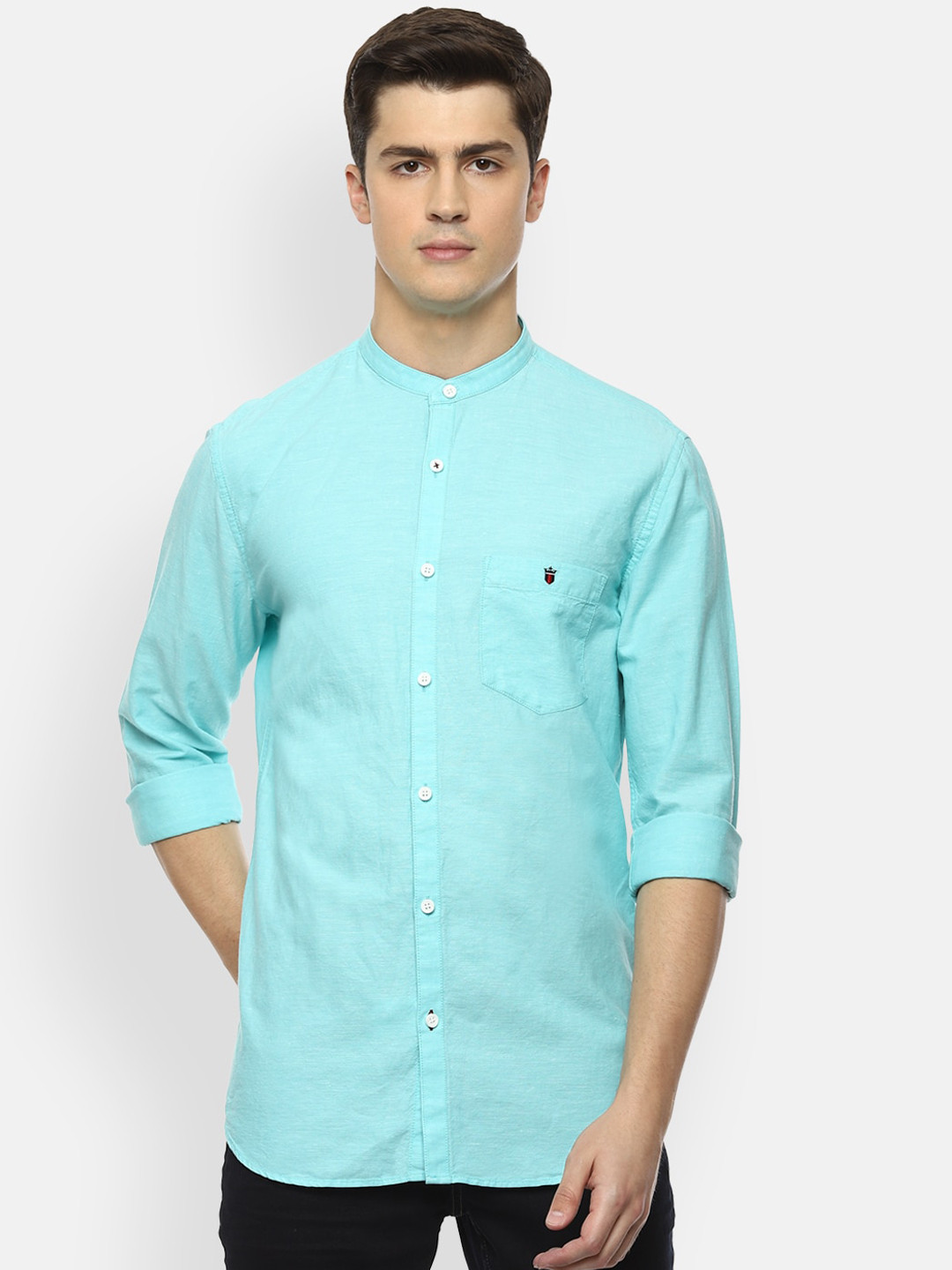 

Louis Philippe Sport Men Blue Slim Fit Solid Casual Shirt