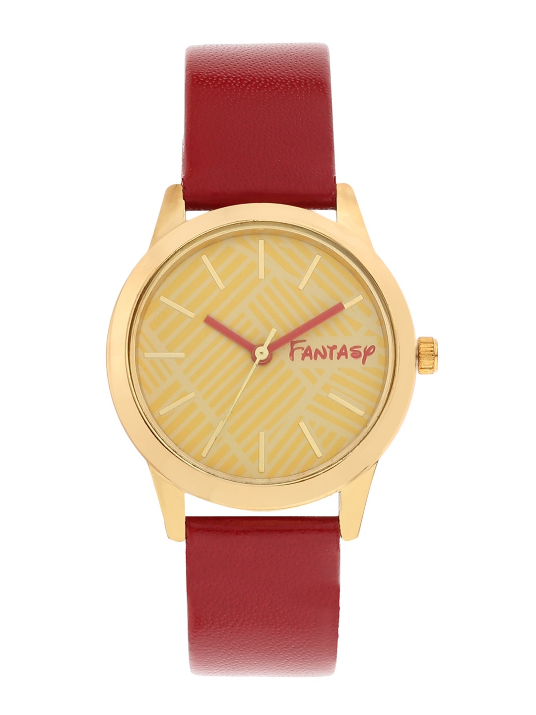 

Fantasy World Unisex Kids Yellow Analogue Watch FW-009-GD-RD