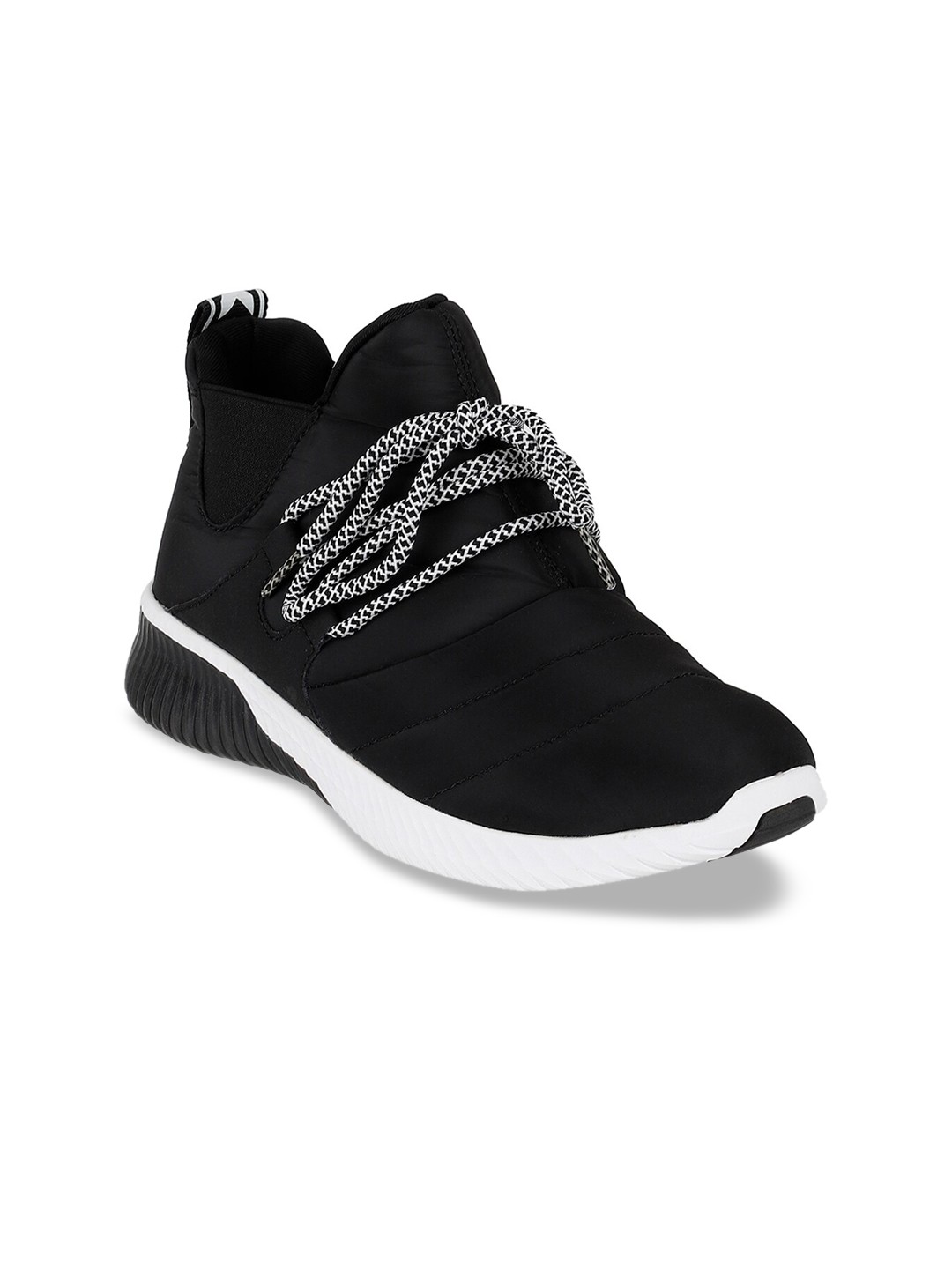

hummel Women Black Woven Design Sneakers Casual Shoes