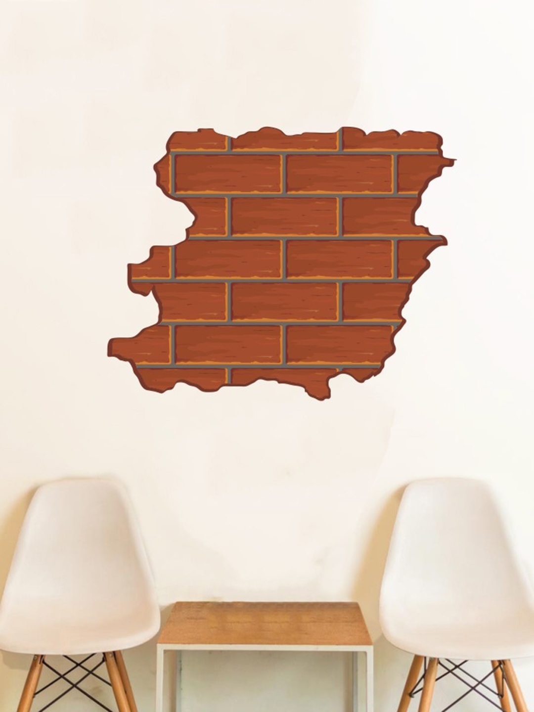 rawpockets Multicoloured Paint Crack Wall Stickers, Multi