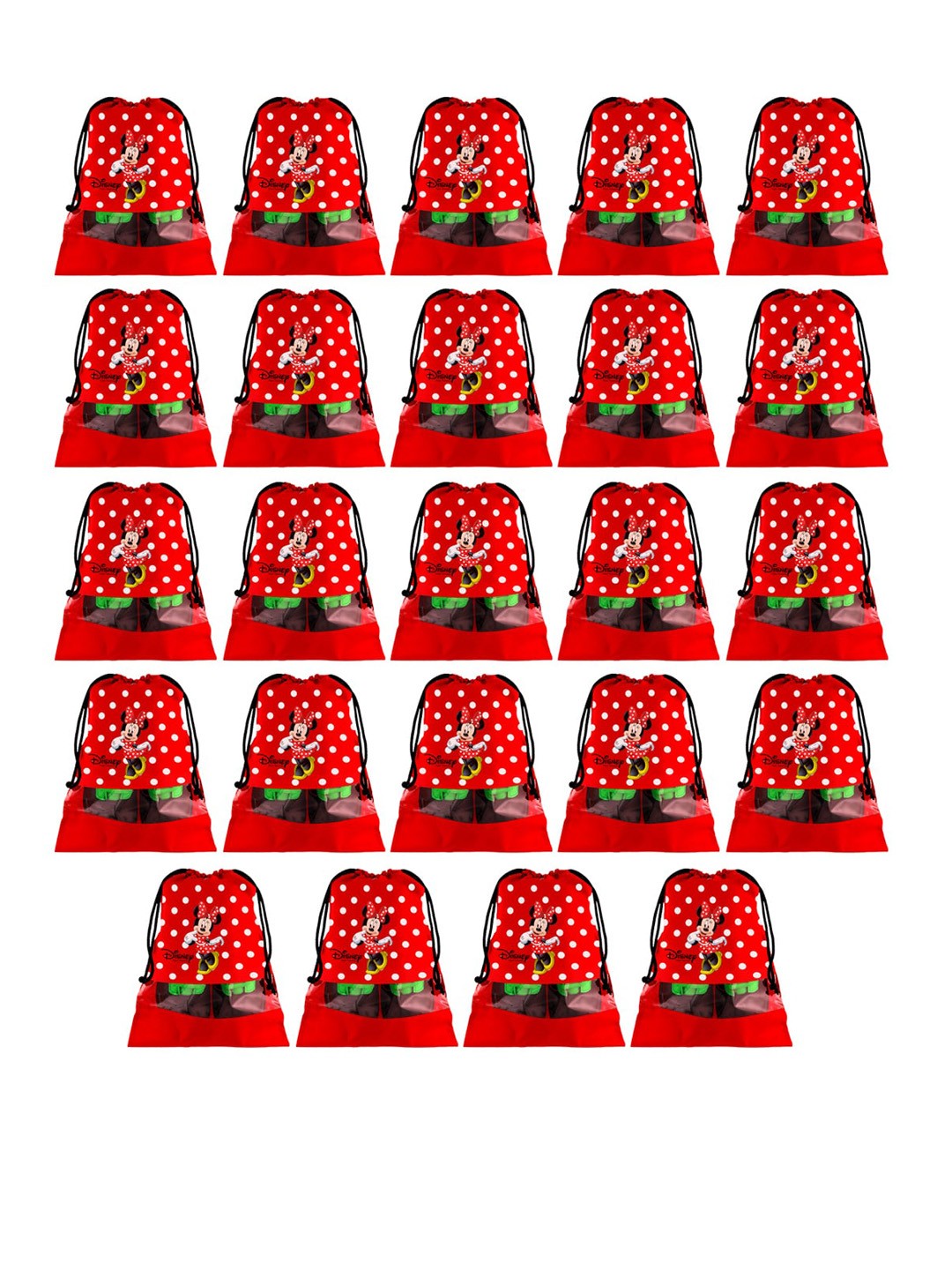 

Kuber Industries Set Of 24 Red Disney Printed Dust-Proof Shoe Organisers