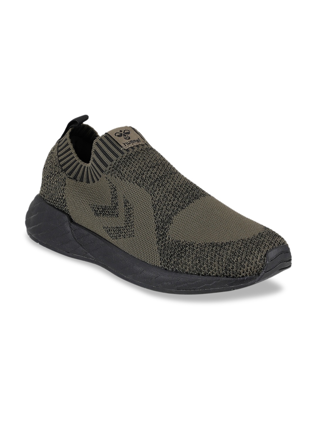 

hummel Men ZION Lightweight Slip-On Sneakers, Olive