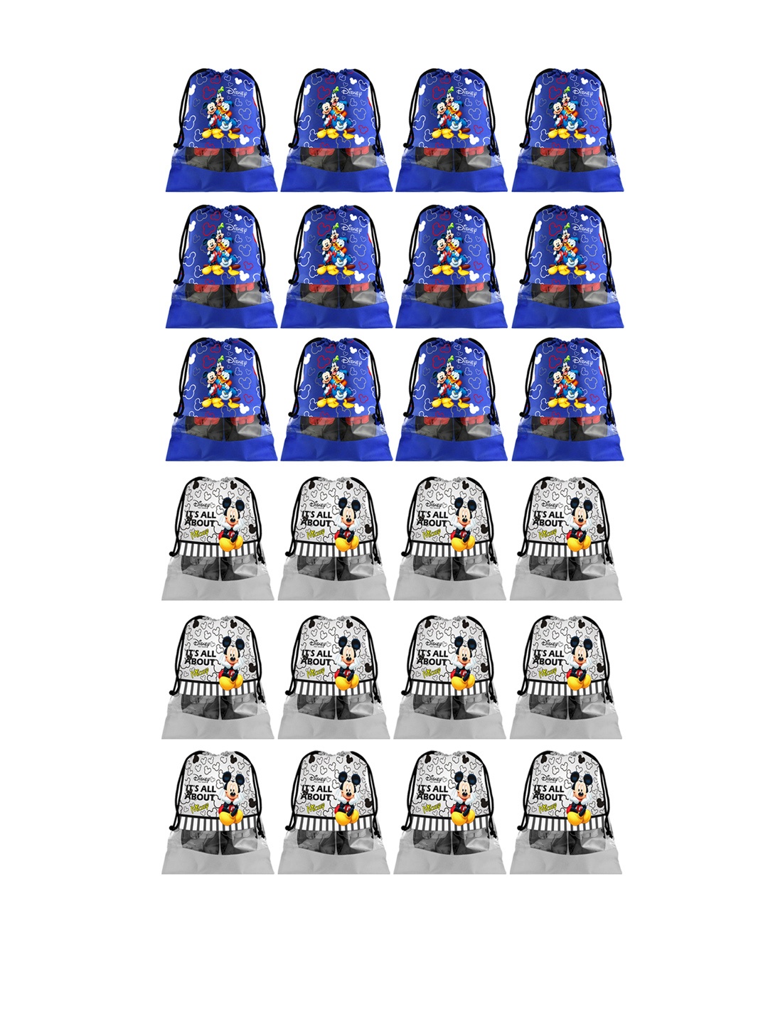 

Kuber Industries Set of 24 Disney Printed Dust-Proof Shoe Organisers, Blue