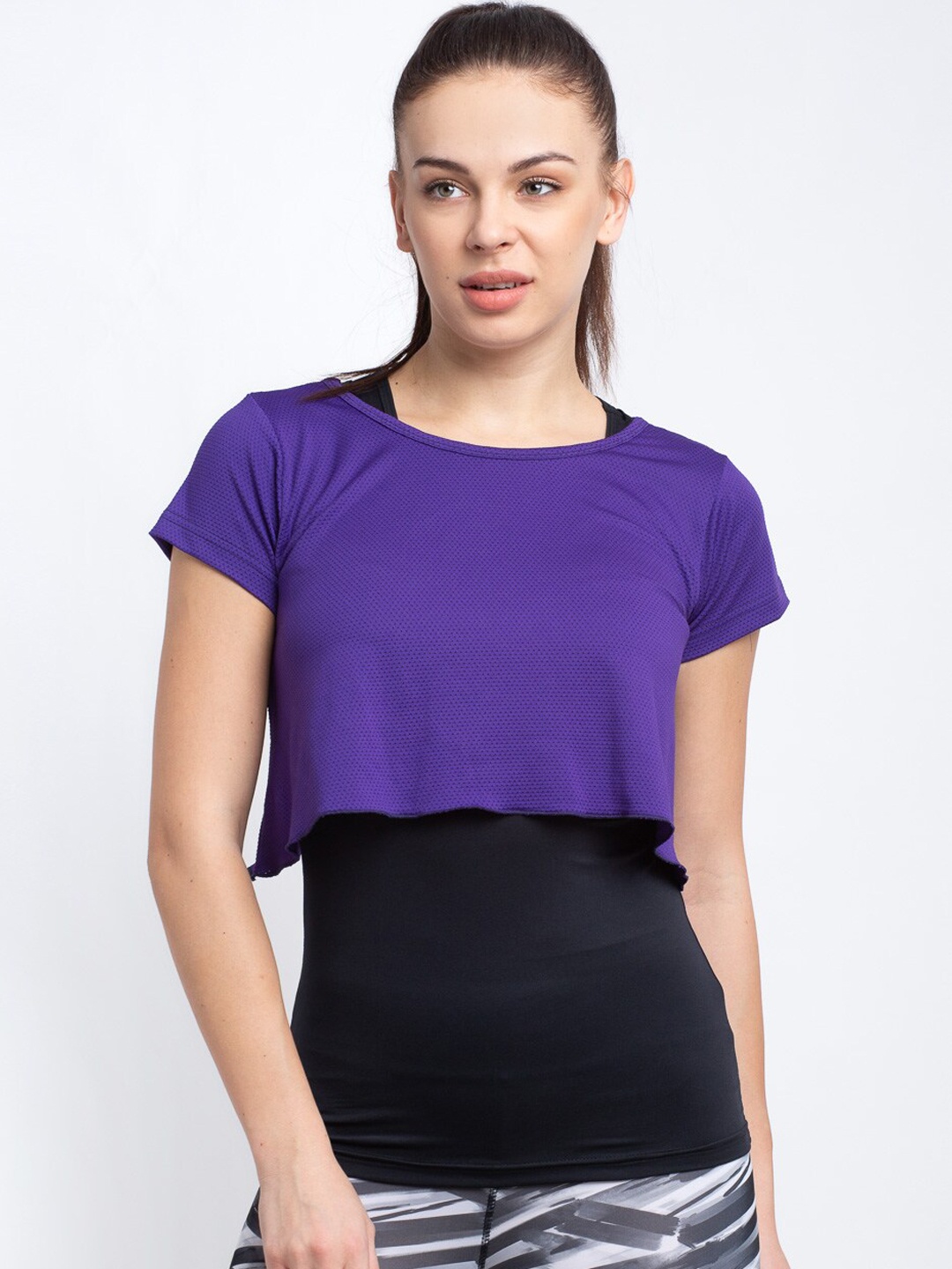 

Boston Club Women Black Solid Round Neck T-shirt