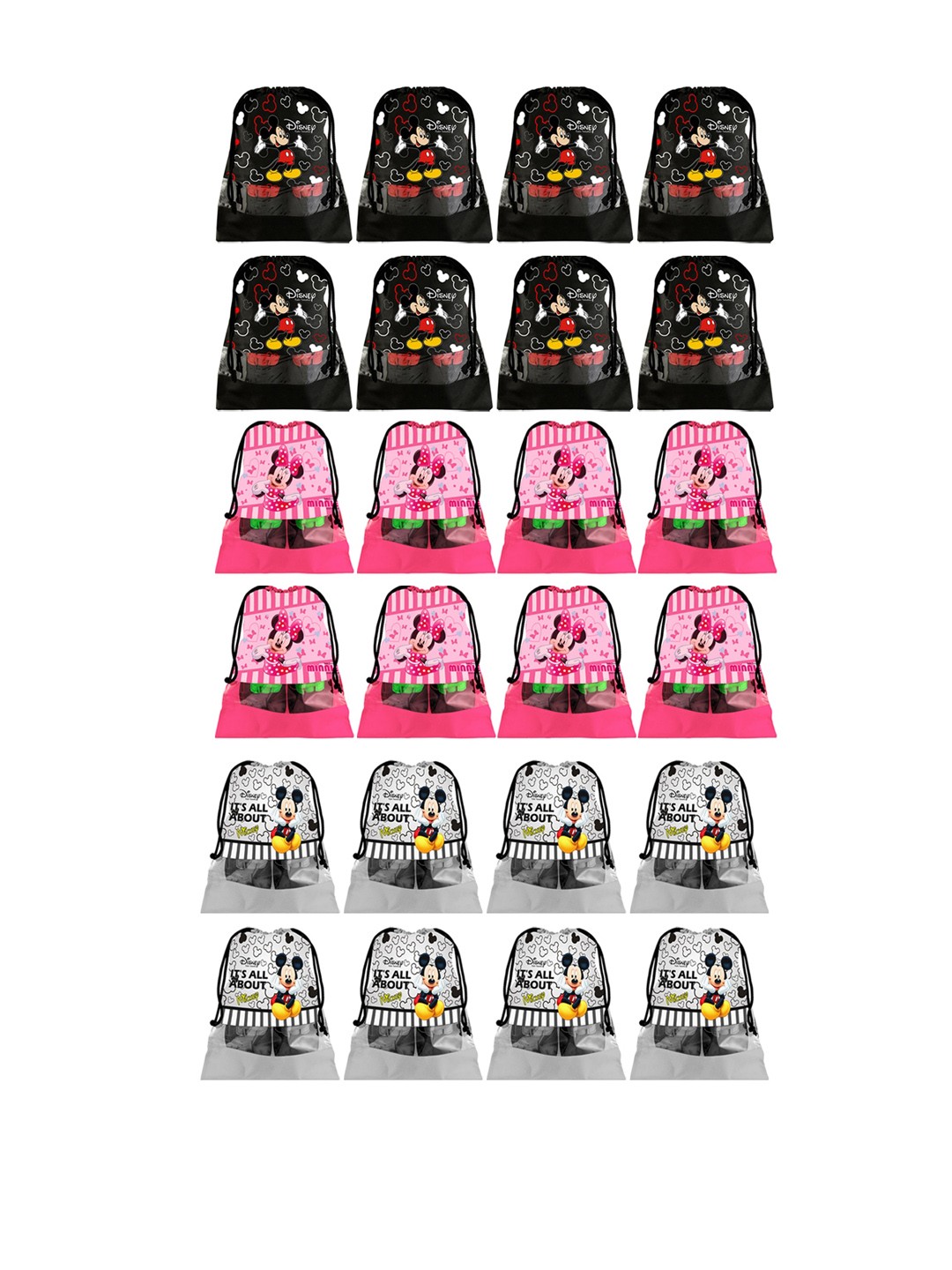 

Kuber Industries Set Of 24 Disney Printed Dust-Proof Shoe Organisers, Pink