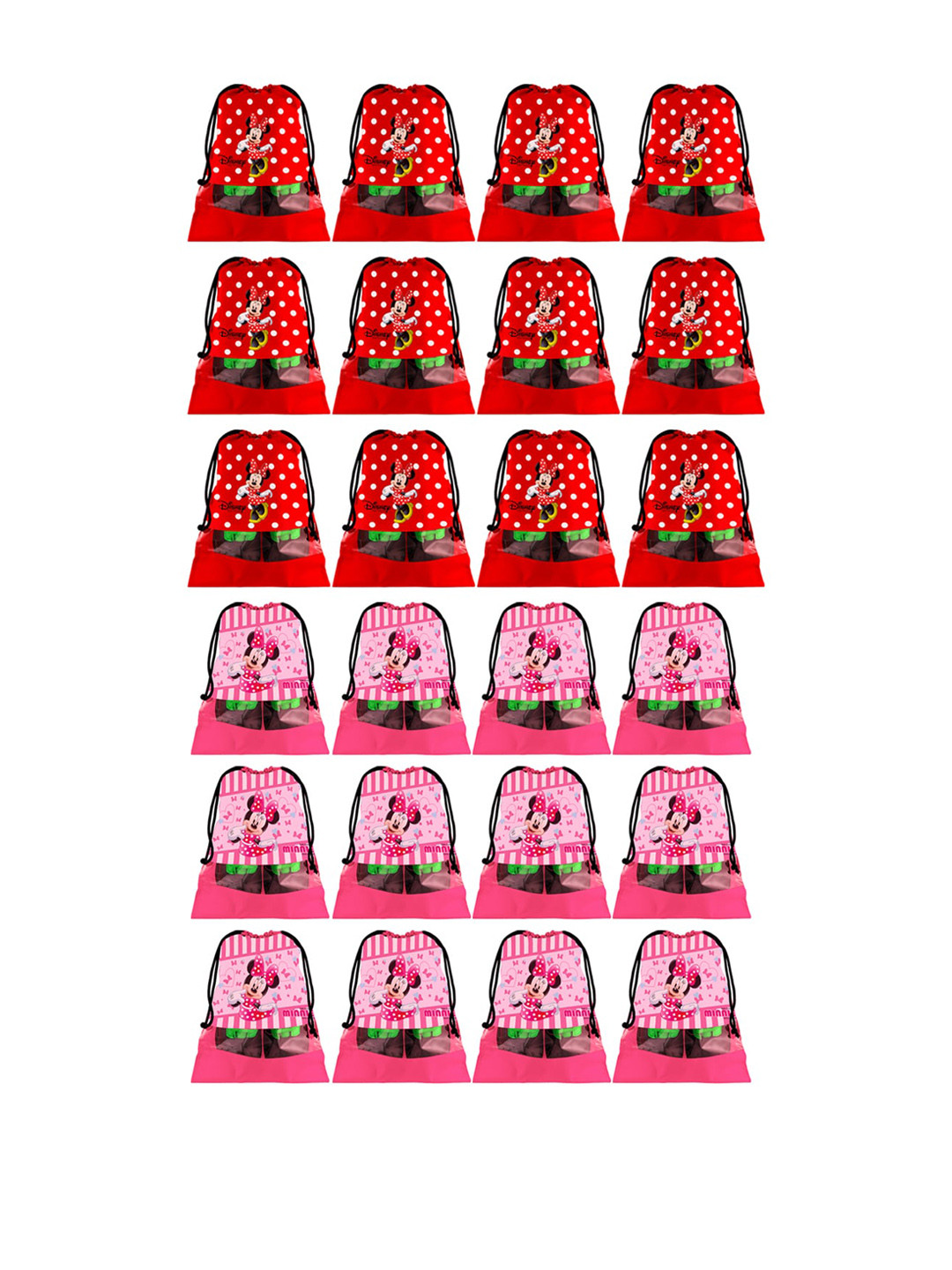 

Kuber Industries Set Of 24 Disney Printed Dust-Proof Shoe Organisers, Red