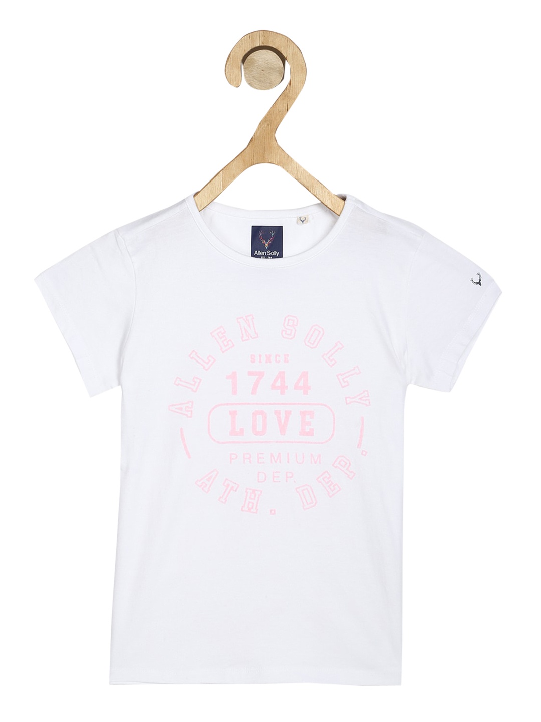 

Allen Solly Junior Girls White Printed Round Neck T-shirt