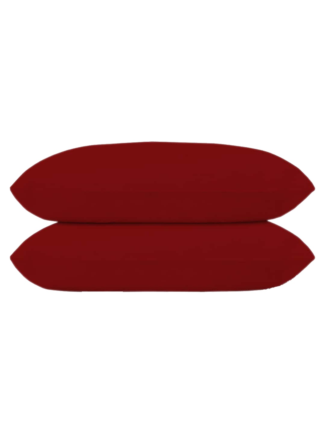 

Kuber Industries Set Of 2 Maroon Solid Microfibre Pillows