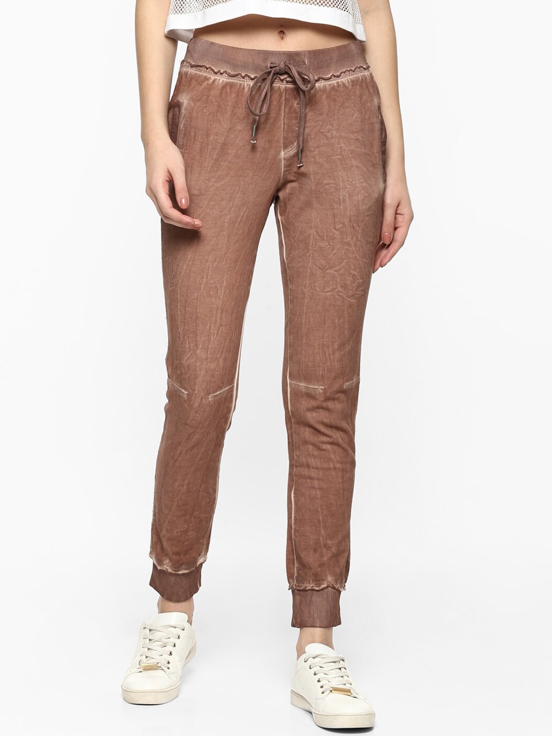 

Porsorte Women Brown Relaxed Loose Fit Solid Joggers