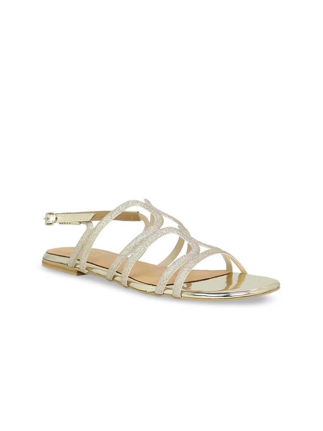 

Inc 5 Women Gold-Toned Textured Gladiators