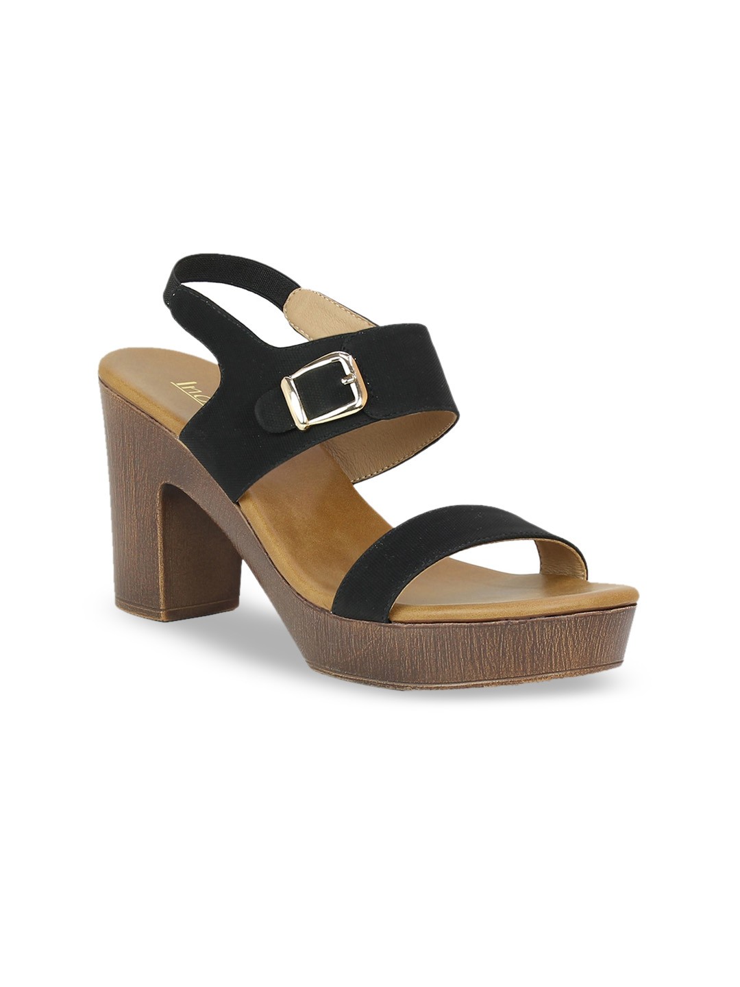

Inc 5 Women Black Solid Sandals