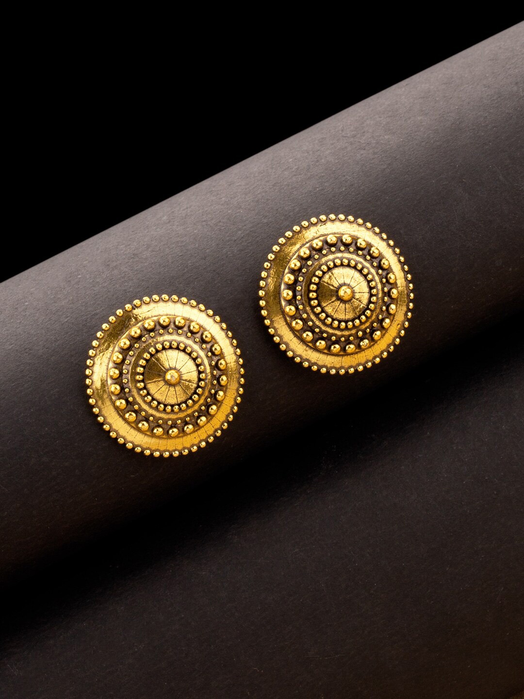 

Voylla Gold-Toned Contemporary Studs