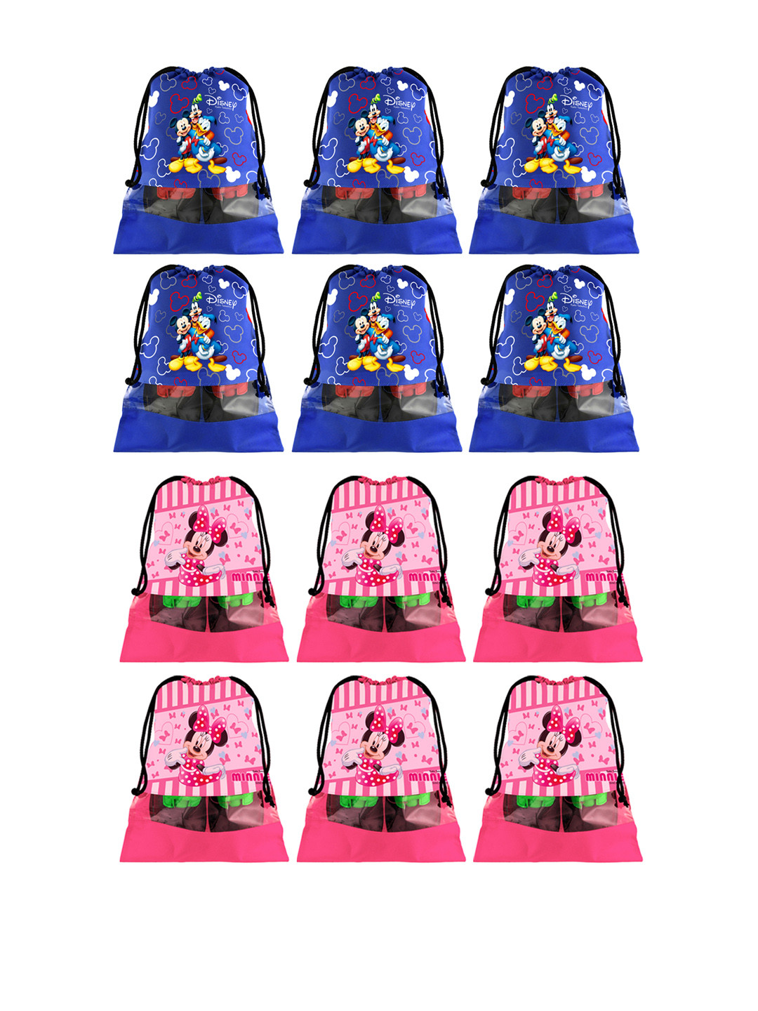 

Kuber Industries Set Of 12 Disney Printed Dust-Proof Shoe Organisers, Blue