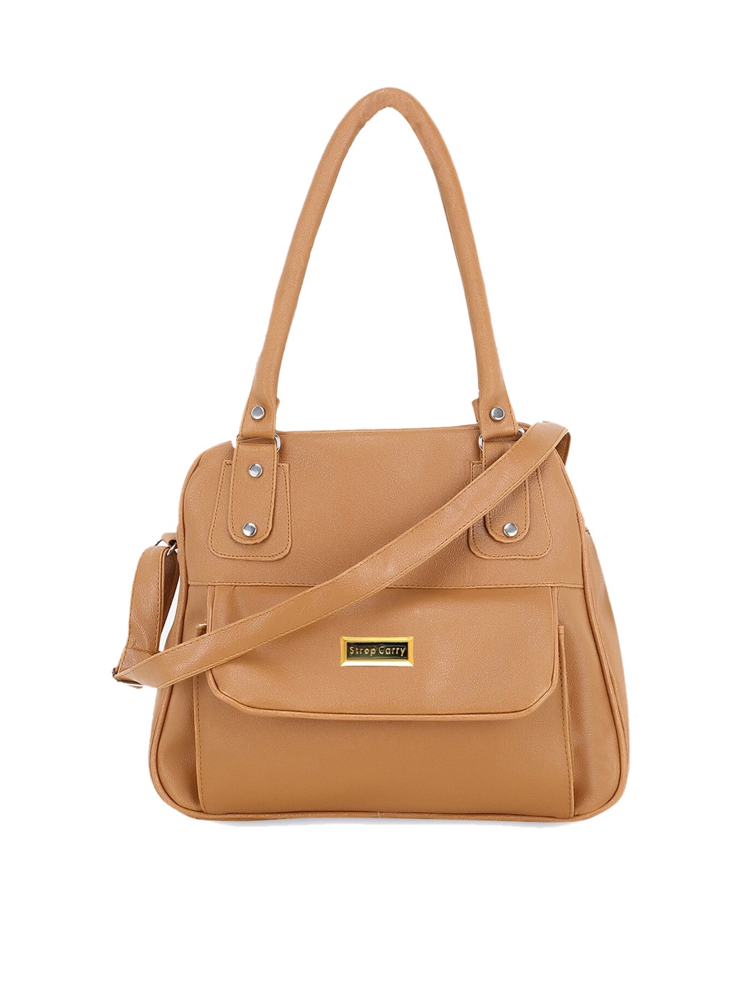 

Stropcarry Tan Solid Satchel