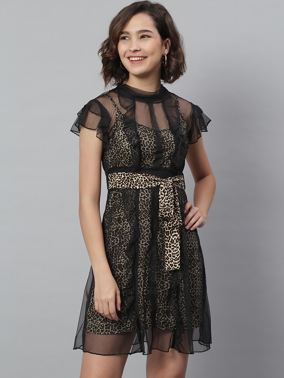 

KASSUALLY Black Georgette Dress