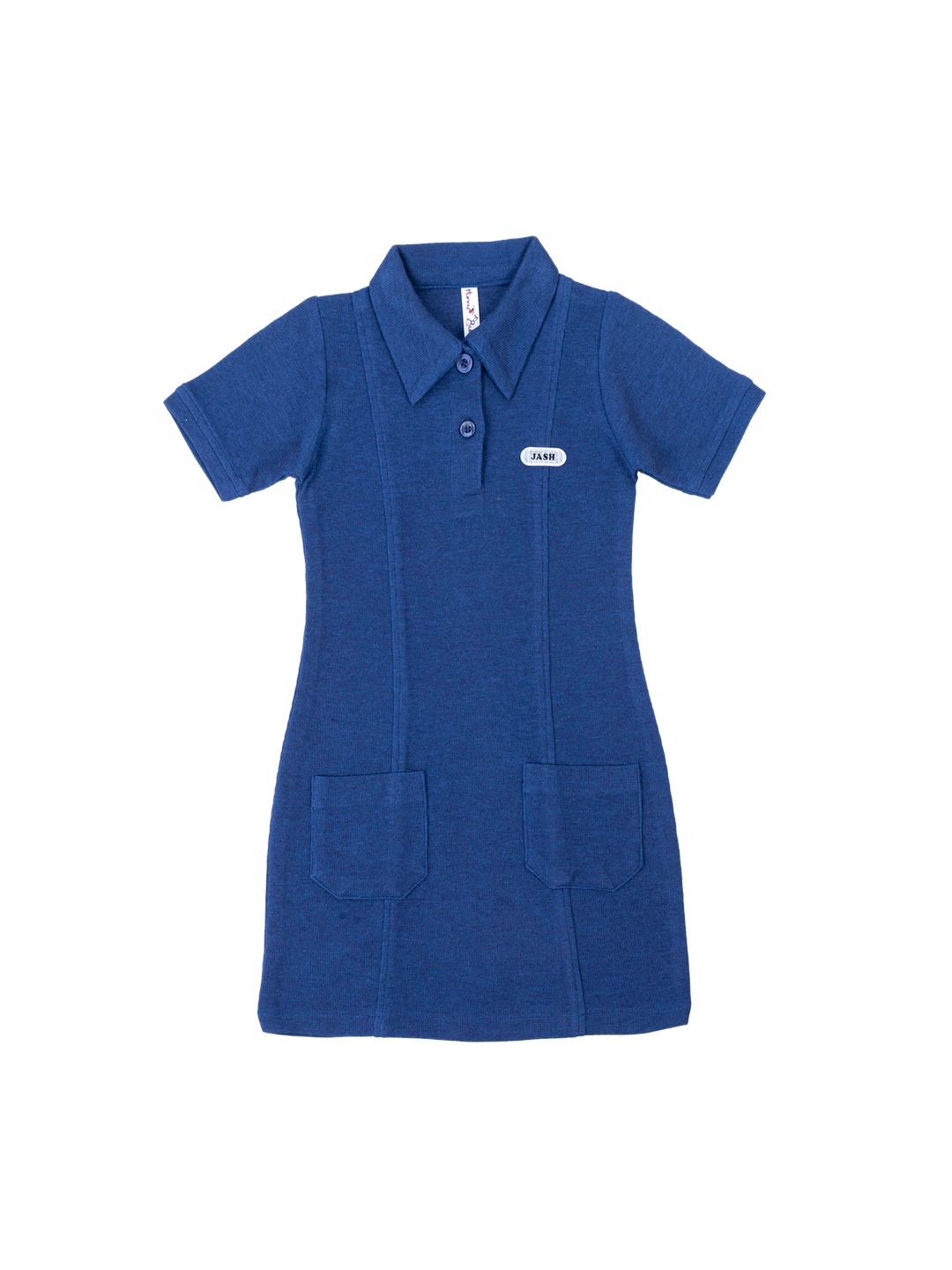 Hunny Bunny Girls Blue Solid T-shirt Dress